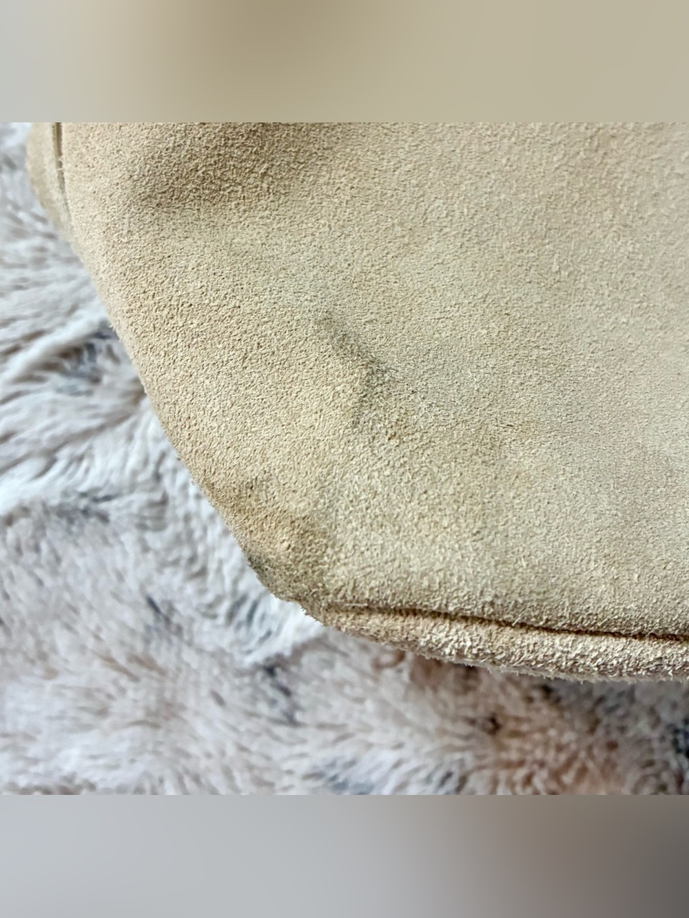 Margot Gabi Maxi Hobo - Cream/Beige Suede - NWT - Picture 3 of 10